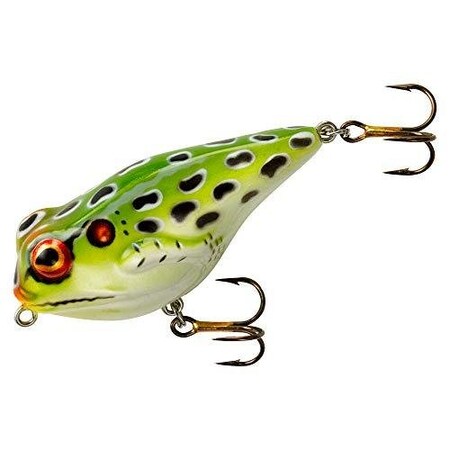 Rebel FrogR Topwater Bait 2 38, 516 Oz, Leopard Frog Floating T30511